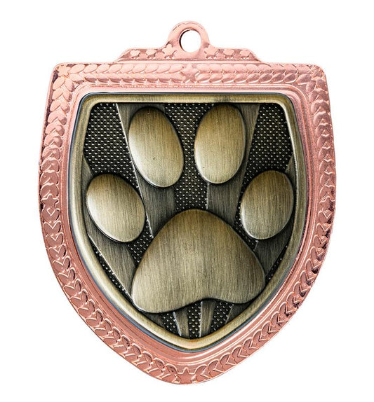 1067BVP-MS97G Shield Medal - Dogs 8cm