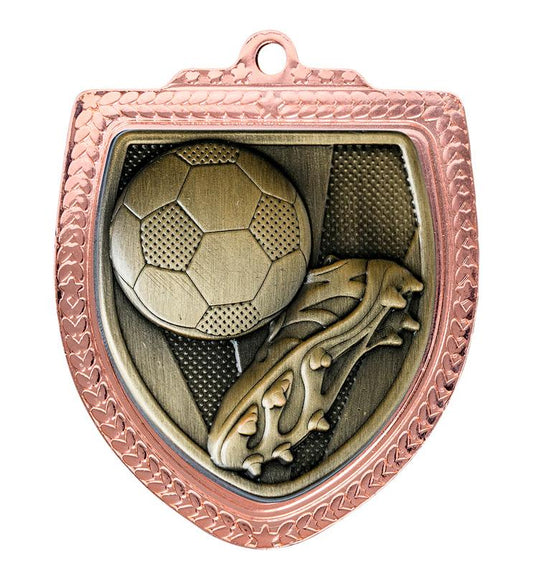 1067BVP-MS9A Shield Medal - Football Boot 8cm