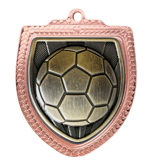 1067BVP-MS9B Shield Medal - Football 8cm