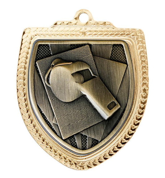 1067GVP-MS0W Shield Medal - Whistle 8cm