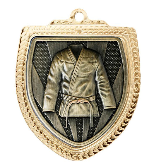1067GVP-MS11G Shield Medal - Martial Arts 8cm