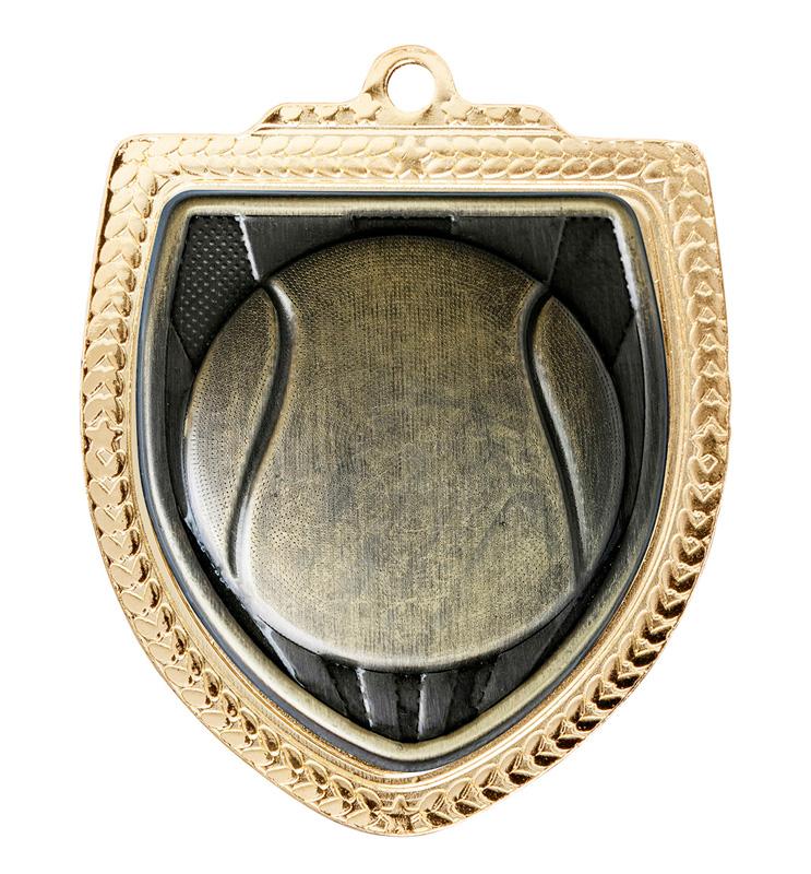 1067GVP-MS12B Shield Medal - Tennis Ball 8cm