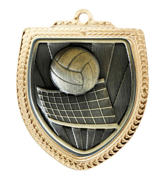 1067GVP-MS13B Shield Medal - Volleyball 8cm