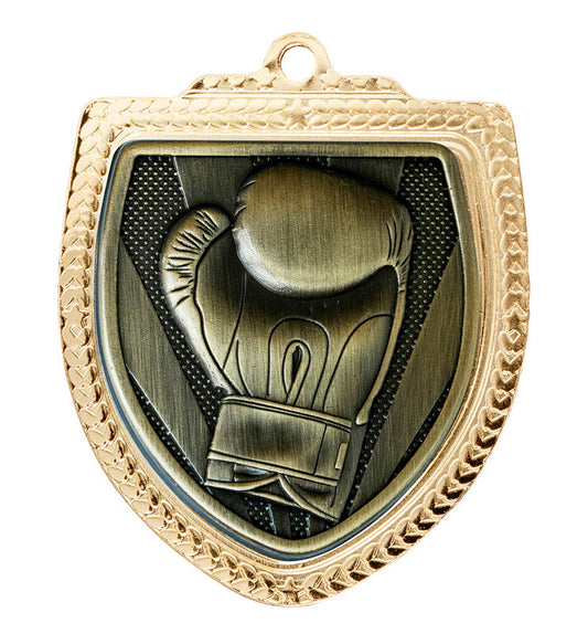 1067GVP-MS32G Shield Medal - Boxing 8cm
