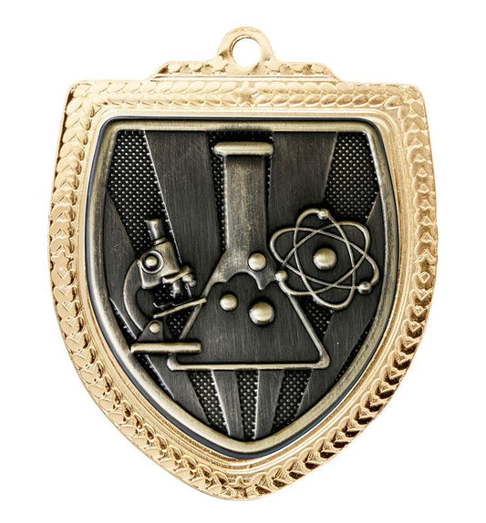 1067GVP-MS41G Shield Medal - Science 8cm