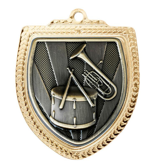 1067GVP-MS45G Shield Medal - Band 8cm