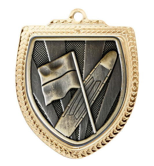 1067GVP-MS4G Shield Medal - Surf Lifesaving 8cm