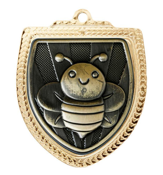 1067GVP-MS50G Shield Medal - Spelling 8cm