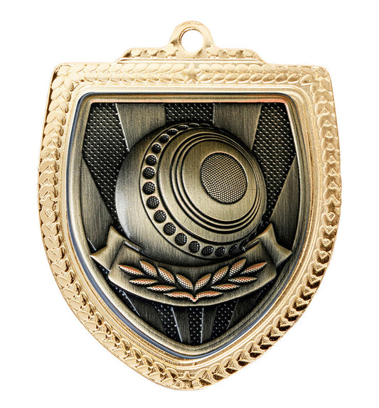 1067GVP-MS58B Shield Medal - Lawn Bowls Ball 8cm