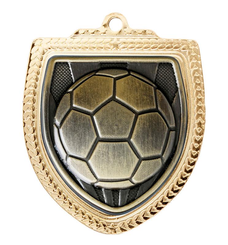 1067GVP-MS9B Shield Medal - Football 8cm