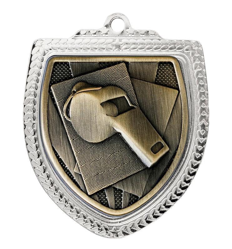 1067SVP-MS0W Shield Medal - Whistle 8cm