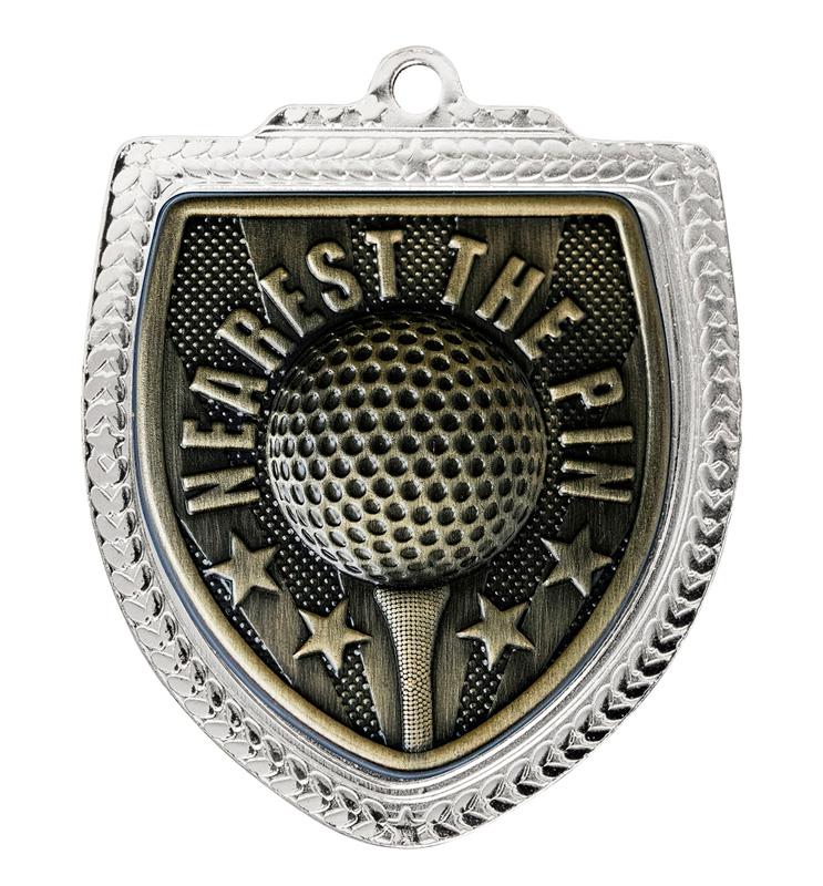 1067SVP-MS10NTP Shield Medal - Golf NTP 8cm