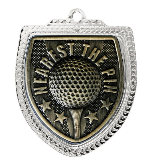 1067SVP-MS10NTP Shield Medal - Golf NTP 8cm