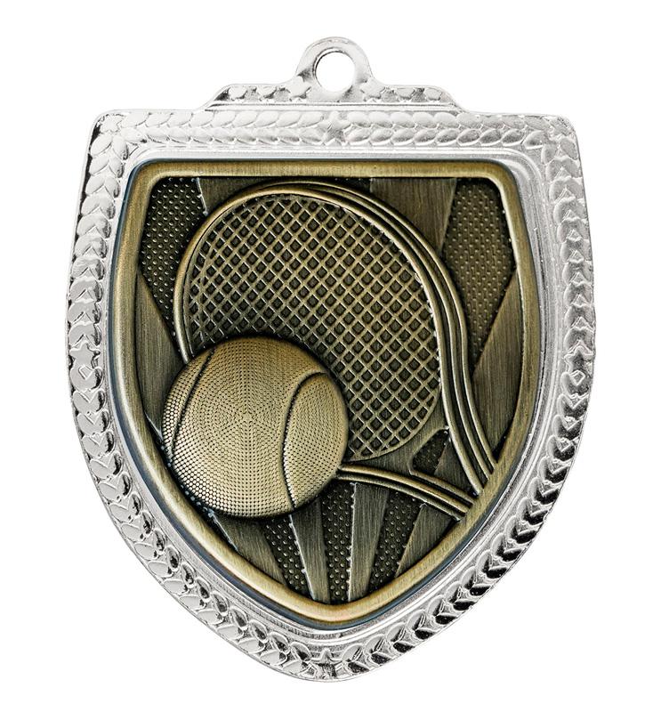 1067SVP-MS12G Shield Medal - Tennis 8cm