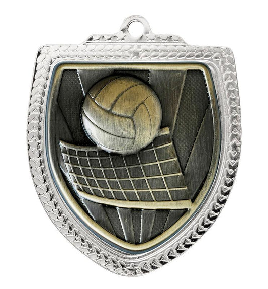 1067SVP-MS13B Shield Medal - Volleyball 8cm