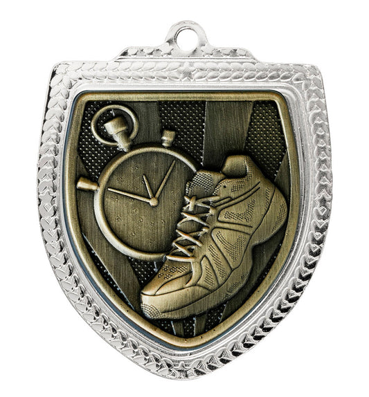 1067SVP-MS17G Shield Medal - Athletics 8cm