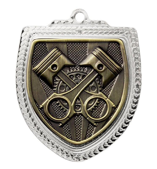 1067SVP-MS23B Shield Medal - MotorSport Pistons 8cm