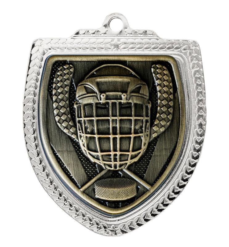 1067SVP-MS25G Shield Medal - Ice Hockey 8cm