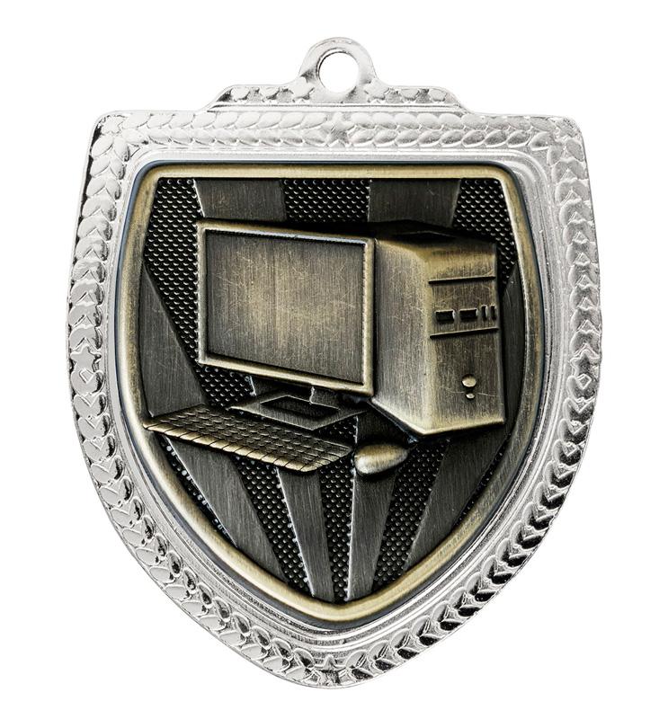 1067SVP-MS42G Shield Medal - Computers 8cm