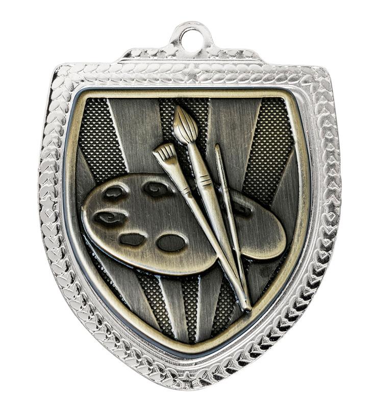 1067SVP-MS46G Shield Medal - Art 8cm
