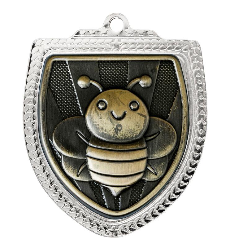 1067SVP-MS50G Shield Medal - Spelling 8cm
