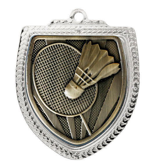 1067SVP-MS57G Shield Medal - Badminton 8cm