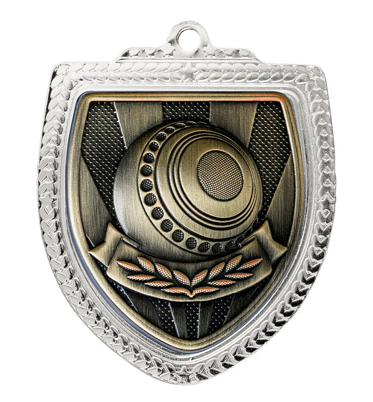 1067SVP-MS58B Shield Medal - Lawn Bowls Ball 8cm