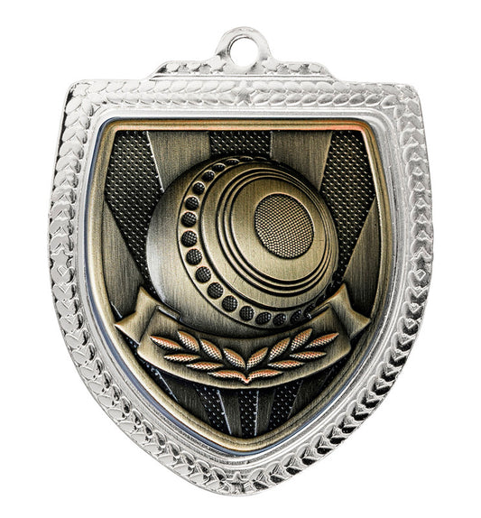 1067SVP-MS58B Shield Medal - Lawn Bowls Ball 8cm