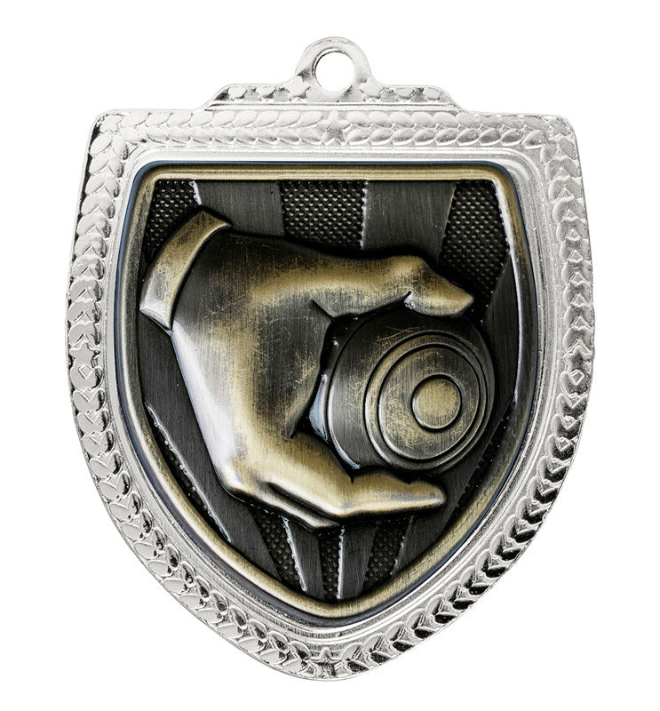 1067SVP-MS58G Shield Medal - Lawn Bowls 8cm