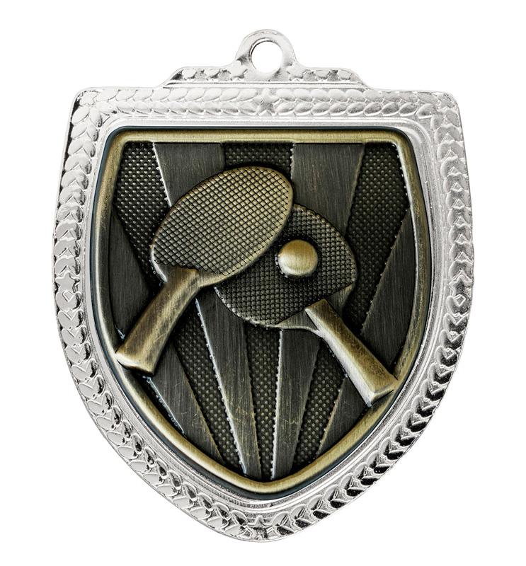 1067SVP-MS59G Shield Medal - Table Tennis 8cm