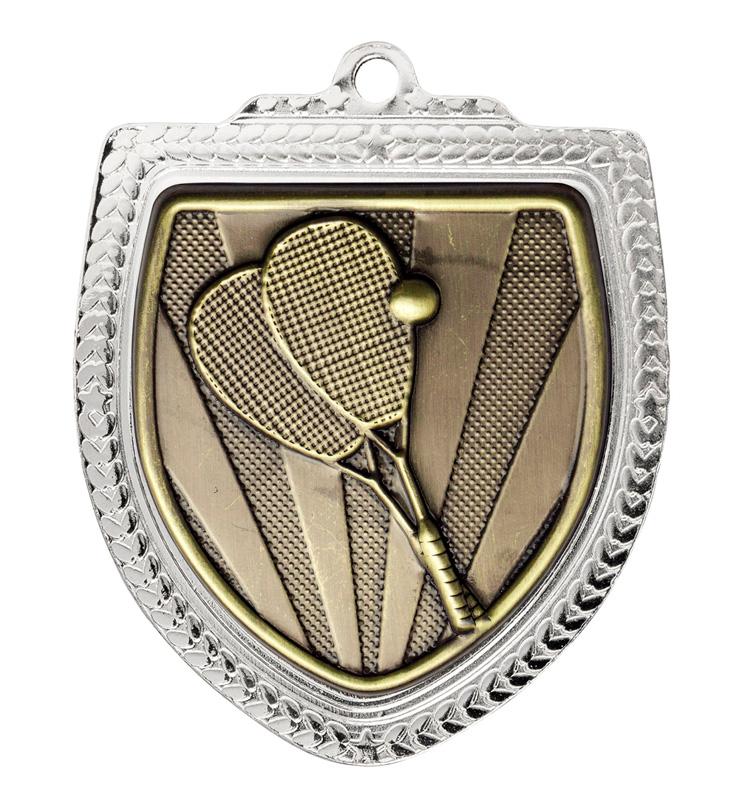 1067SVP-MS60G Shield Medal - Squash 8cm