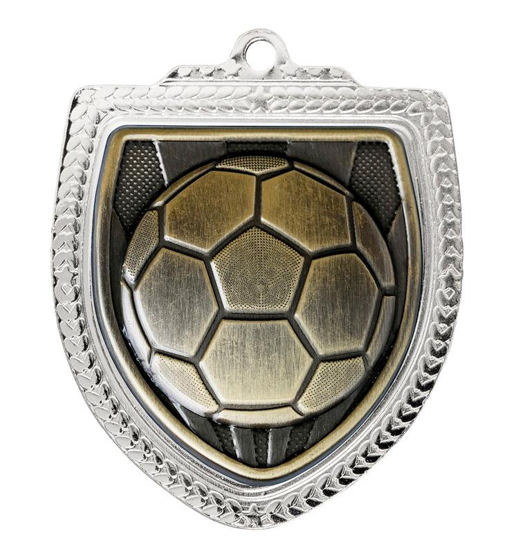 1067SVP-MS9B Shield Medal - Football 8cm