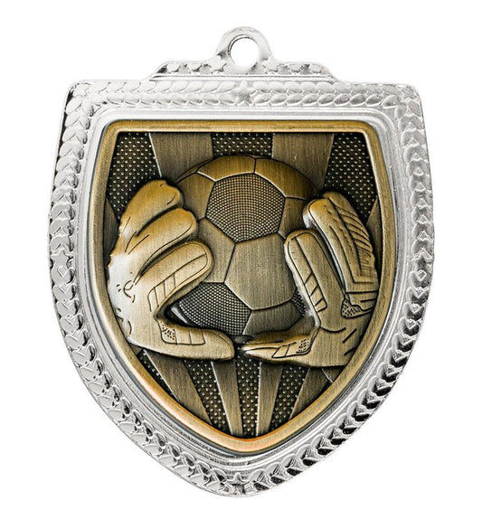 1067SVP-MS9GK Shield Medal - Football Goalkeeper 8cm
