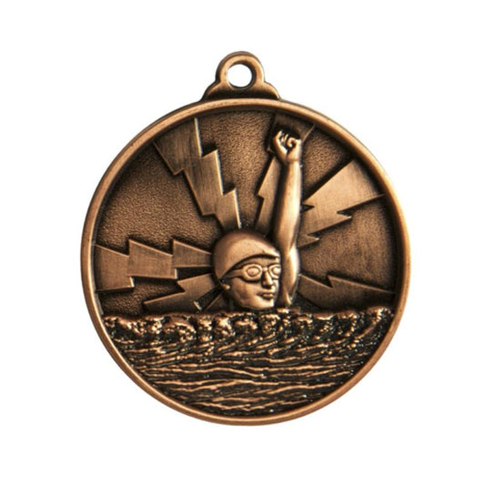 1070-2BR Lightning Medal-Swimming 5cm