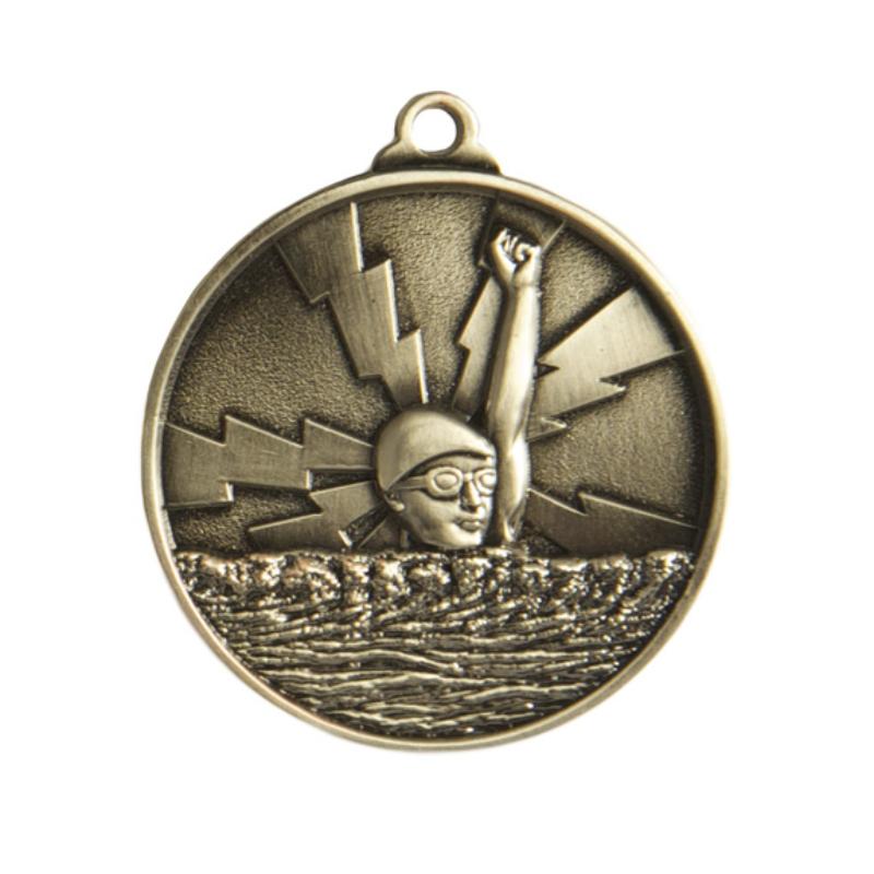 1070-2S Lightning Medal-Swimming 5cm