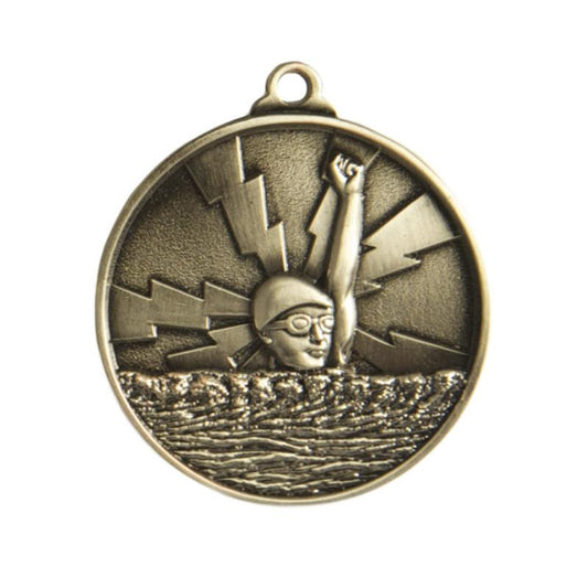 1070-2S Lightning Medal-Swimming 5cm