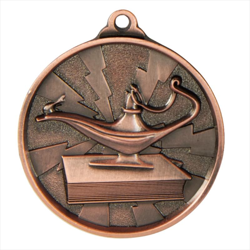 1070-KNOW-BR Lightning Medal-Knowledge 5cm