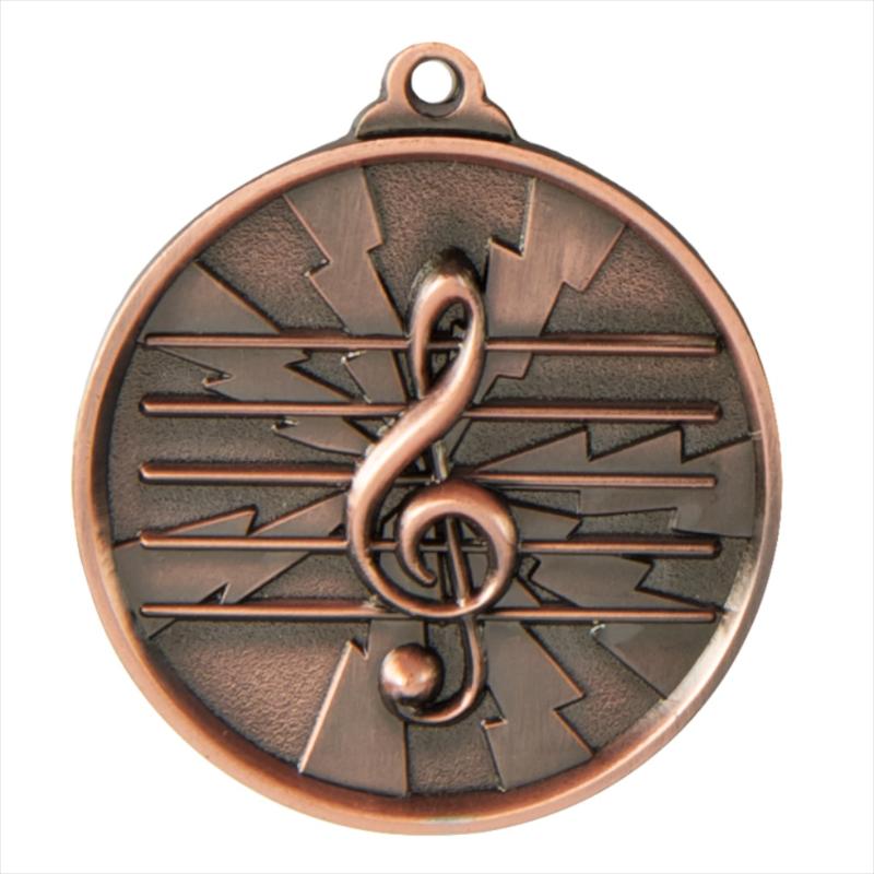 1070-MUSIC-BR Lightning Medal-Music 5cm