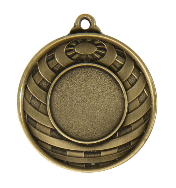 1073-0G Global Medal-25mm insert 5cm
