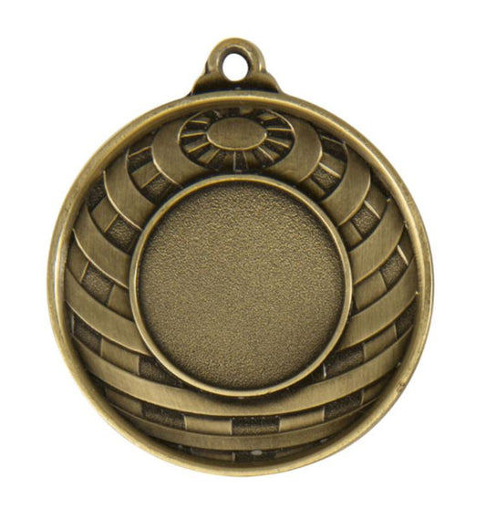 1073-0G Global Medal-25mm insert 5cm