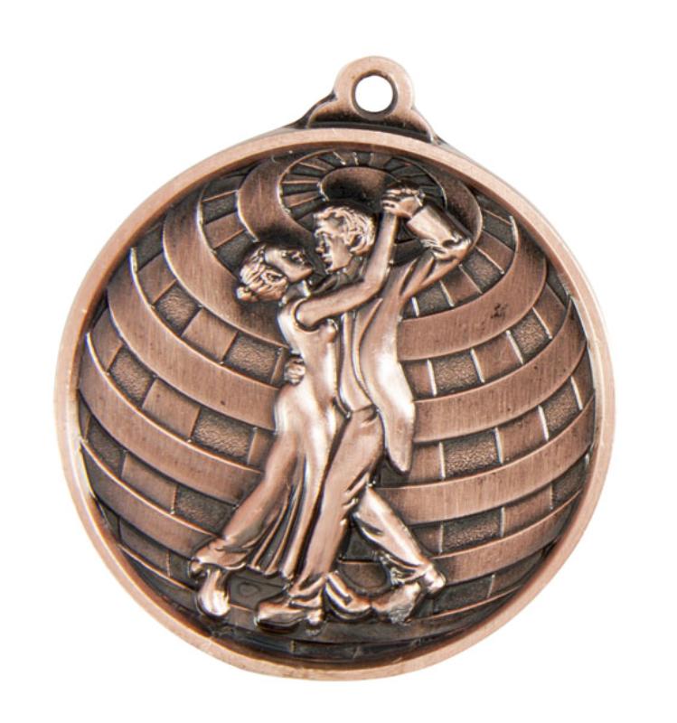 1073-19BR Global Medal-Dance 5cm