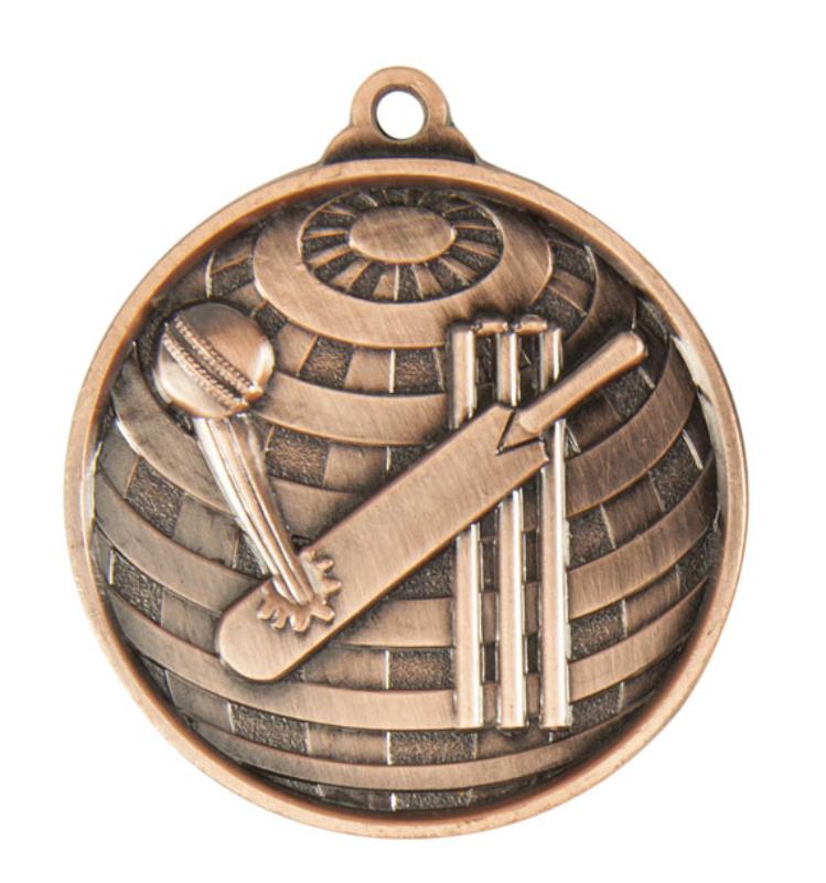 1073-1BR Global Medal-Cricket 5cm