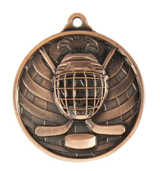 1073-25BR Global Medal-Ice Hockey 5cm