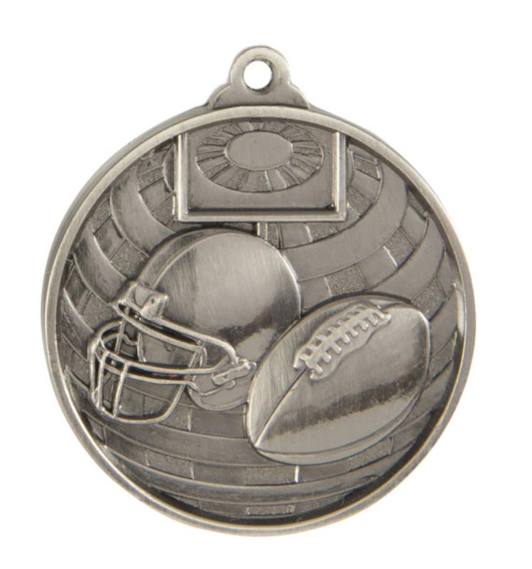 1073-27S Global Medal-Grid Iron Football 5cm