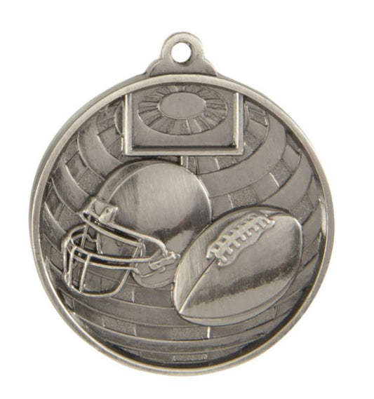 1073-27S Global Medal-Grid Iron Football 5cm