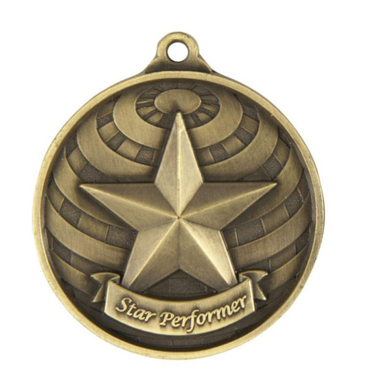 1073-37G Global Medal-Star Performer 5cm