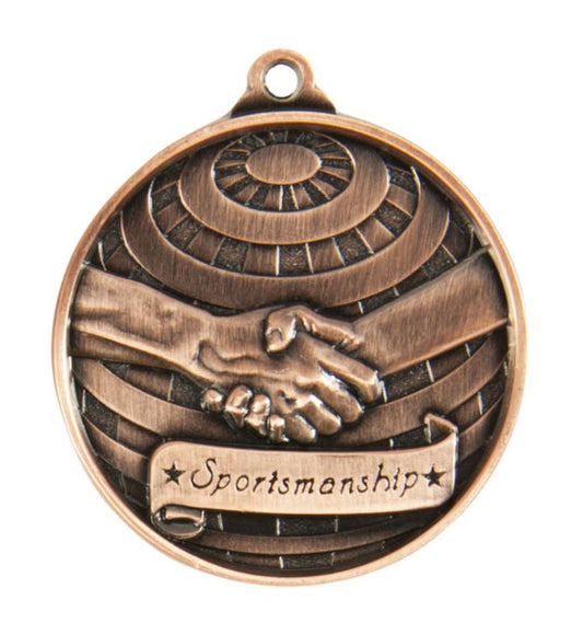 1073-38BR Global Medal-Sportsmanship 5cm
