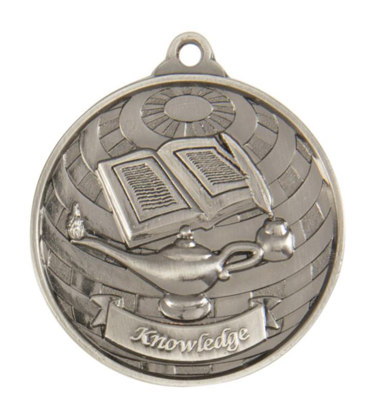 1073-39S Global Medal-Lamp of Knowledge 5cm