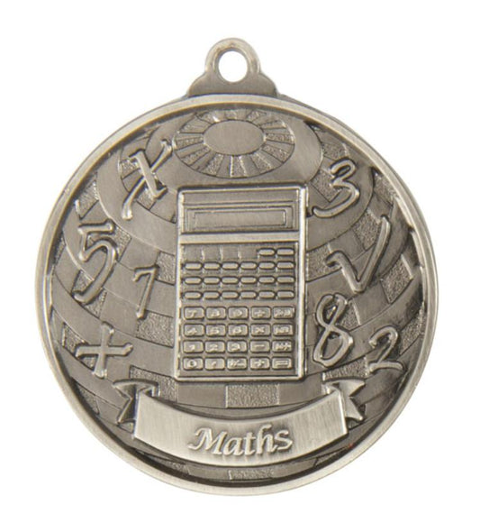 1073-40S Global Medal-Maths 5cm