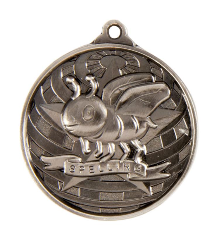1073-50S Global Medal-Spelling 5cm